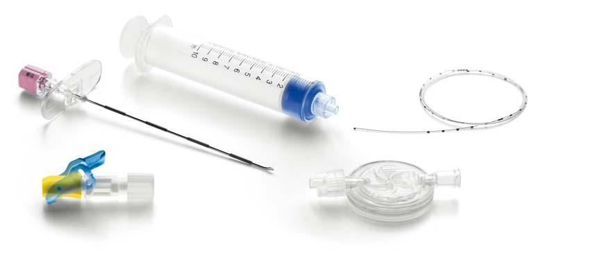 The kits Selection for epidural anaesthesia EpiLong I In the EpiLong I kit, the Tuohy cannula comes standard with a metal stylet.