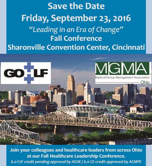 2016 Fall Conference Exhibit/Sponsor Prospectus Conference Coordinator (Oh