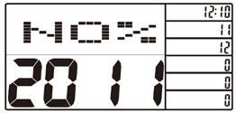 16 X 20 matrix display: The profile is divided into 20 segments (Each segment contains 16 bars); without setting the time, each segment indicates 1 minute.