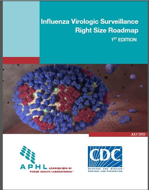 The Influenza Virologic Surveillance Right Size Roadmap Roadmap to achieve an effective virologic surveillance system: Requirements: define state and national virologic surveillance needs, and