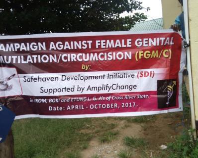 REPORT OF 2 DAY CAPACITY BUILDING OF YOUTH ON COMMUNITY ABADONMENT OF FEMALE GENITALMUTILATION FROM TUES. 5 TH WED. 6 TH SEPTEMBER, 2017 AT IKOM LGA, CROSS RIVER STATE.