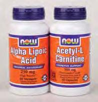 Acetyl-L-Carnitine 500 mg & Alpha Lipoic Acid 250 mg Twinpack UNIVERSAL ANTIOXIDANT 32% Talk about a dynamic duo!
