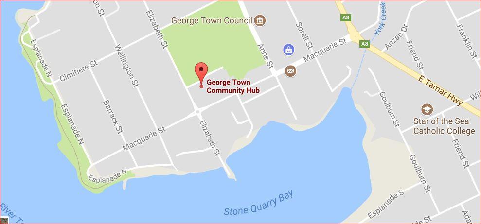 Venue George Town Memorial Hall will be our main venue, in the George Town Community Complex. Workshops will be held in the Community Hub, which is right next door.
