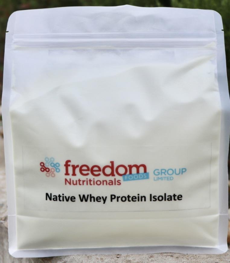 New Protein Based Ingredients Freedom Foods Ultra Premium Native Whey Protein Isolate (nwpi) Native Whey Protein Isolate High quality protein intakes are needed to optimise muscle protein synthesis