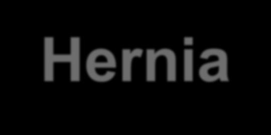 Hernia Occurs when an