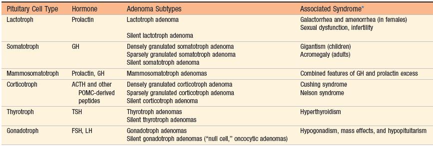 Pituitary adenomas, classification This classification is