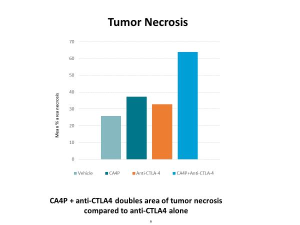 CA4P: Increases Tumor T Cells, CD8+ T