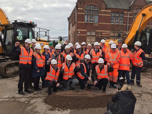 Representatives of Morecambe Bay CCG gathered at the site in Barrow where building is set to begin on the new Primary Care Centre-