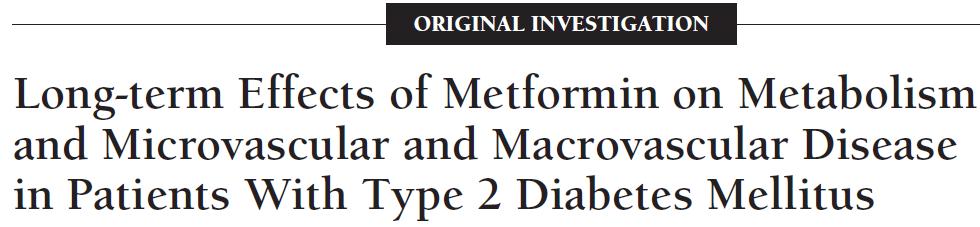 Hyperinsulinemia: the Outcome of its Metabolic Effects (HOME) The HR for the primary end point, an aggregate of microvascular and macrovascular morbidity and mortality,