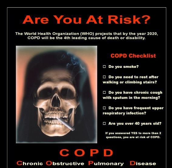 COPD COPD: the 4 th cause of death worldwide, the