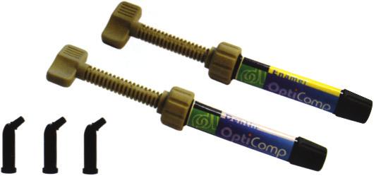 x 6 g syringe & 15 x mixing tips Opticomp Paste Composites Light Cure syringe &