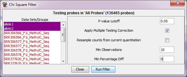 Exercises: Differential Methylation 7 Run the test and save the results. The filtered list will become a sub-list of All Probes in your Data View.