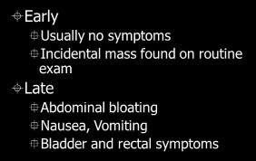 no symptoms Incidental
