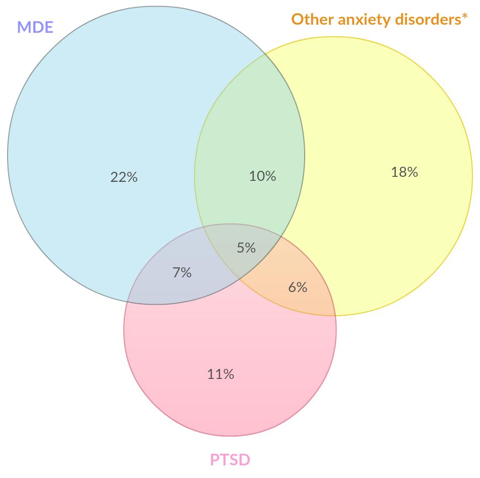 Perinatal anxiety + comorbidity Hanover Park N=376 Diagnostic data (MINI) Van Heyningen et al 2017 in press, Archives Womens Mental