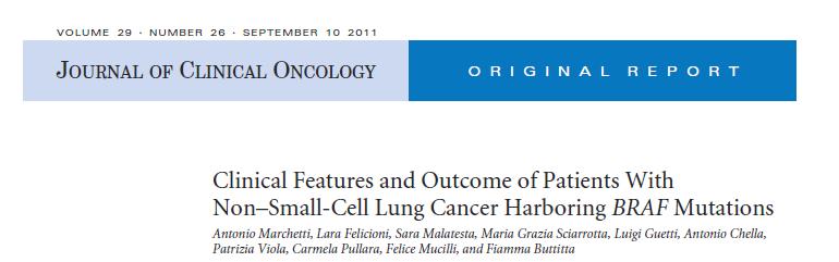 1046 NSCLC 4.9% ADC 0.3% SCC More common in current /former smokers V600 56.
