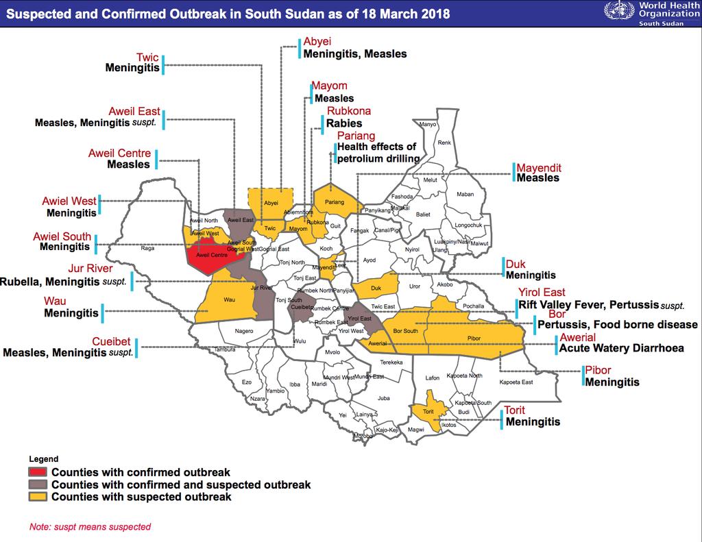 Background of the crisis Event Description/Situa tion update Epidemiological Update The crisis in South Sudan is currently a Protracted 3 humanitarian emergency following the conflict in December