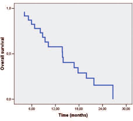 RADIOCHEMOTHERAPY FOR UNRESECTABLE GLIOBLASTOMA MULTIFORME: A MONO-INSTITUTIONAL EXPERIENCE Follow-up and restaging According to an internal protocol, GBM patients were re-evaluated every month.