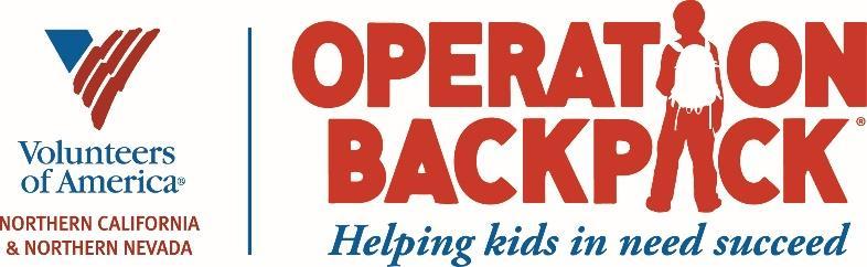 Sponsorship Benefits Gift Level Operation Backpack Benfits Menu $20,000 $10,000 $7,500 $5,000 Company representative to give the official welcome at the Operation Backpack end of campaign event, Pick