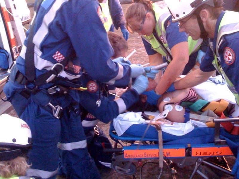 Background Aeromedical retrieval teams in Australia routinely undertake rapid sequence intubation for prehospital trauma.