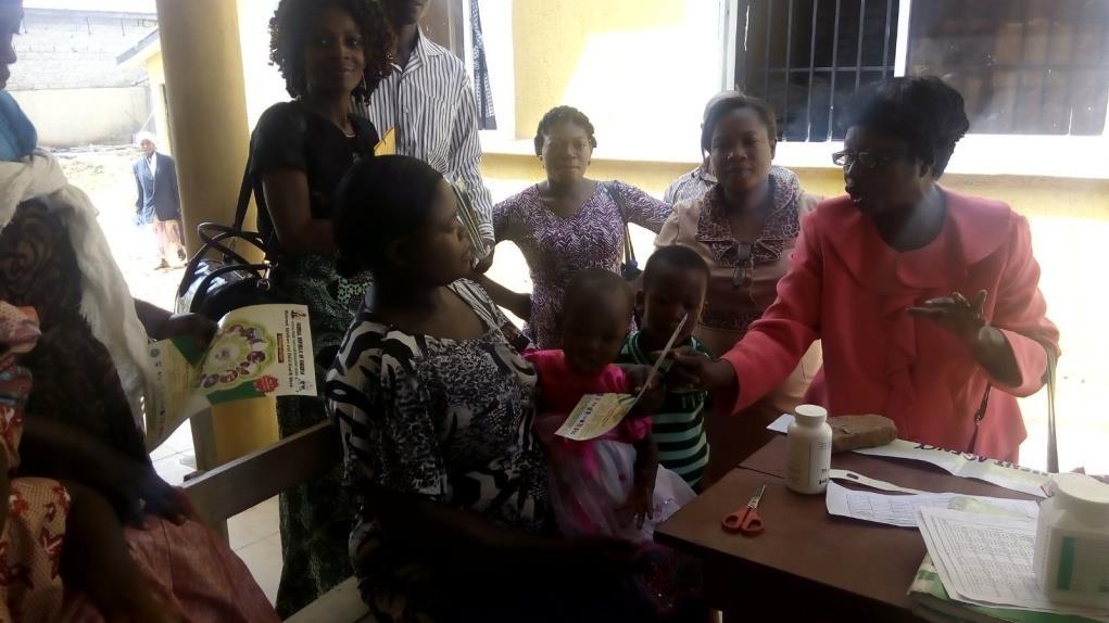On the day of event, about 250 mothers were in the clinic including pregnant women and market