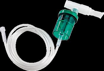 The large-capacity, free-standing jar (5-15 ml) with its clearly marked maximum fill line and the low-resistance jet orifice is especially suitable for use