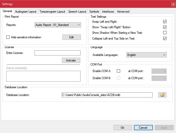 The tabs in the window are described in the following sections. 4.6.1 General Print report (Print report) Select a report template in the dropdown menu.
