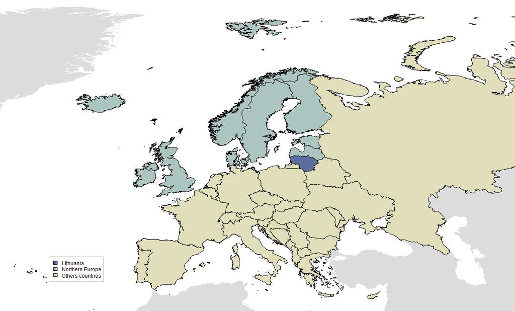 1 INTRODUCTION - 2-1 Introduction Figure 1: Lithuania and Northern Europe The HPV Information Centre aims to compile and centralise updated data and statistics on human papillomavirus (HPV) and