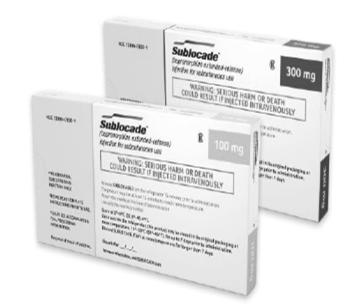 Sublocade First once-monthly injectable buprenorphine formulation for the treatment of moderate to severe opioid use disorder Sublocade Indicated for patients who have initiated treatment with a