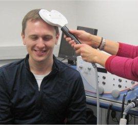 Transcranial magnetic stimulation (TMS) Strong magnetic