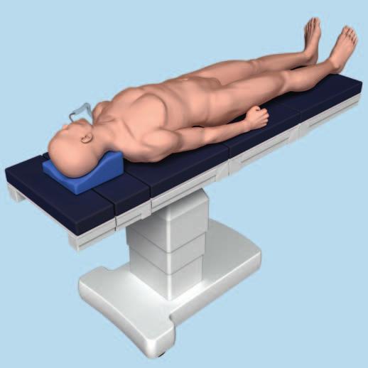 2 Position patient Position the patient in a supine position on a radiolucent operating table.