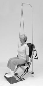 Grasp overhead cables and pull down to starting position as shown; elbows at sides and bent to 90 degrees. (Fig. A) 3.