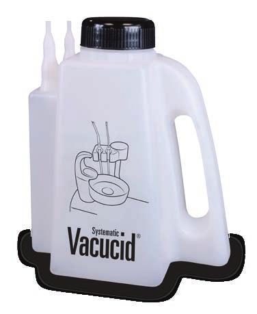Daily disinfection, cleaning and deodorisation for all types of suction systems.