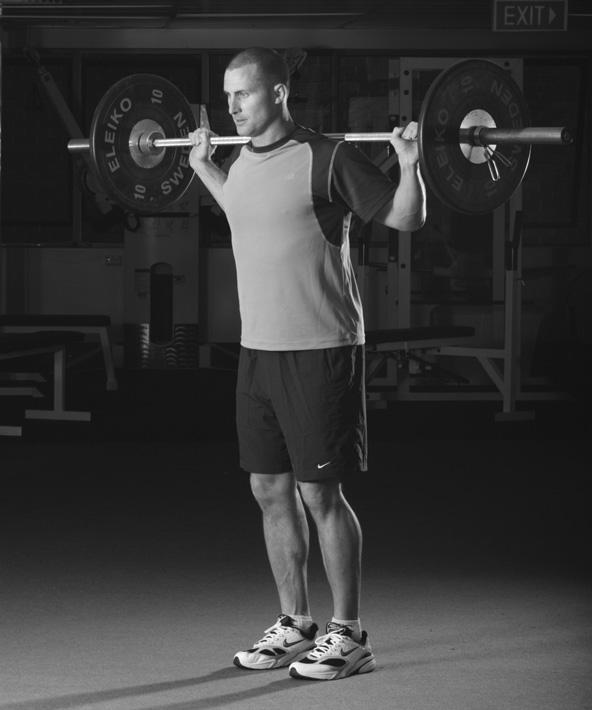 ABC TrainTough txt 1 2/5/05 1:47 PM Page 57 nuts and bolts Dynamic Lunge The execution of this lift is similar to the Split Squat with the starting position as for the conventional Squat.