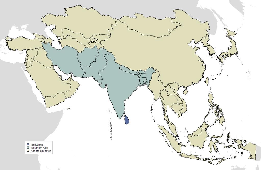 1 INTRODUCTION - 2-1 Introduction Figure 1: Sri Lanka and Southern Asia The HPV Information Centre aims to compile and centralise updated data and statistics on human papillomavirus (HPV) and related