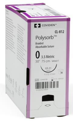 Covidien Polysorb 80% tensile strength 2 weeks