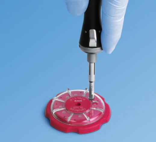 Surgical Technique 3 Pick up tack Instrument 314.416 Tackdriver, self-holding, for Resorbable Tacks or 314.