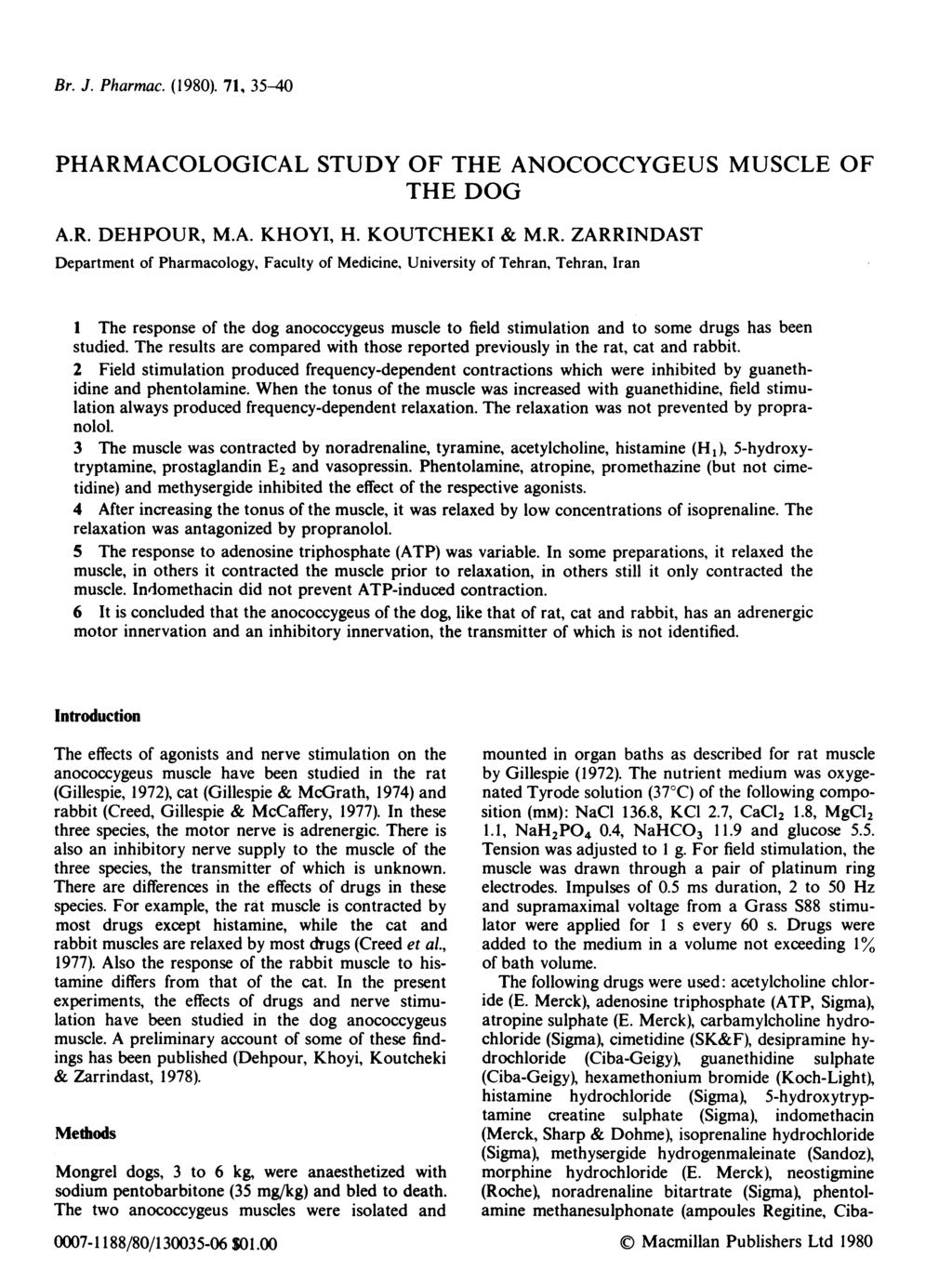 Br. J. Pharmac. (198). 71, 35-4 PHARM