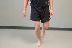 keep head up knee in line with foot Single Leg Cup Touch