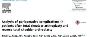 5 fold from 2000 2008, likely due to the FDA approval of RSA in 2003 Common indication for shoulder arthroplasty was