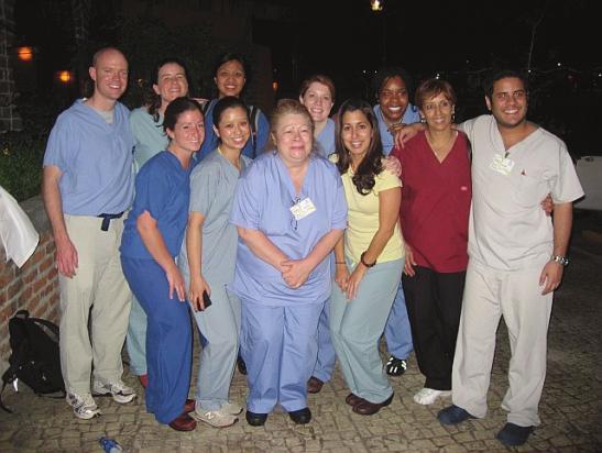 The team included surgeons, anesthesiologists, cardiologists, perfusionists, OR nurses, anesthesia