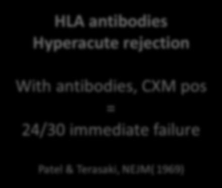 Hyperacute rejection HLA