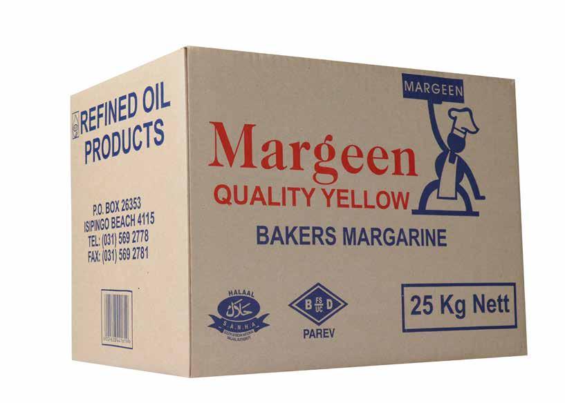 All purpose margarine IDEAL FOR: CAKES BISCUITS YELLOW Description: Water-in-oil emulsion produced from refined, bleached and deodorized palm oil blend, cooled and tempered until solid Application: