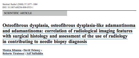 Goal correlate imaging findings with surgical histology for OFD, OFD/LA, AD to determine additional role of imaging in correct diagnosis in cases of needle misdiagnosis.