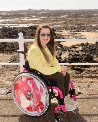 Meet Melissa. Hi, my name is Melissa, I was born with spina bifida and because of this I now use a wheelchair full time.