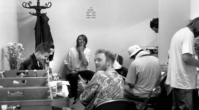 Backstage at Blackpool, 1989. (c) Ian Tilton. http://www.iantilton.net Did you keep tabs on what John and Ian went onto do after The Patrol? I went to a lot of Roses gigs and was dead happy for them.