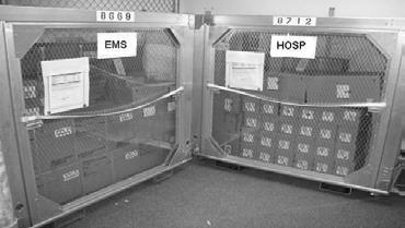 CHEMPACK Configurations Two different configurations Hospital EMS Both stored at hospitals EMS containers treat up to