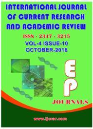 Sciences, Ahvaz, Iran *Corresponding author International Journal of Current Research and Academic Review ISSN: 2347-3215 Volume 4 Number 10 (October-2016) pp. 39-46 Journal home page: http://www.