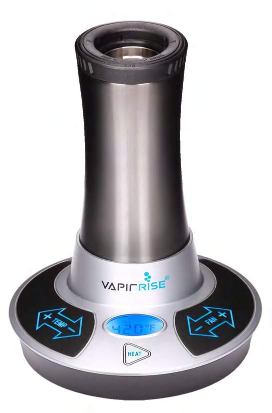 VAPIRRISE 2.0 07 /15 VapirRise 2.0 is a premium convection/conduction vaporizer. This highly regarded desktop model an exceptional approach to the at-home vaporization experience.