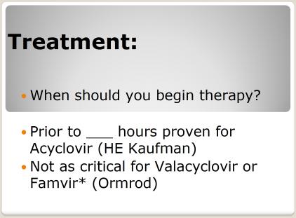 Treatment: When should you begin therapy?