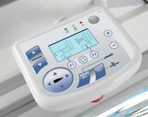 The user-friendly control panel allows for easy 3-axis movement of the patient table, allowing easy